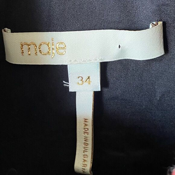 Maje Russi Tweed Mini Pink Dress Fuchsia Size XS - Picture 15 of 15